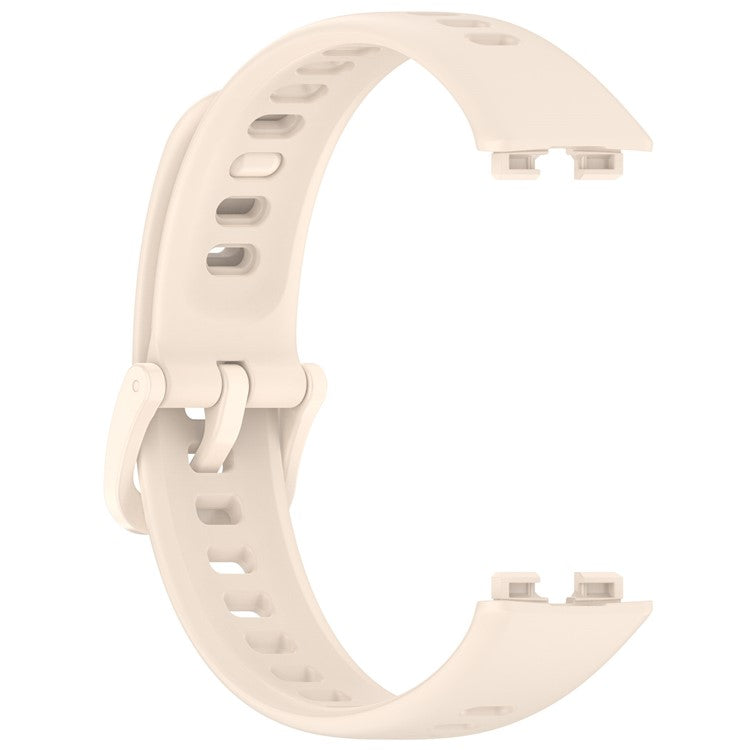 KALEBOL For Huawei Band 9 / Band 8 Silicone Watch Strap Replacement Breathable Sport Band - Starlight
