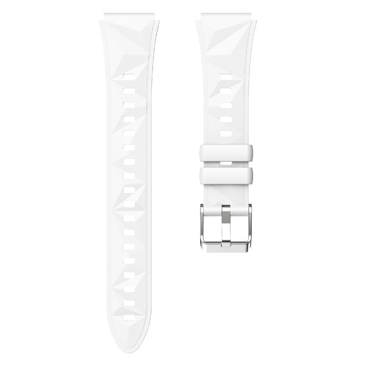 KALEBOL 18mm Watch Band For Huawei Watch GT 5 41mm / Watch GT 4 41mm / Garmin Venu 3S Sport Replacement Silicone Strap - White