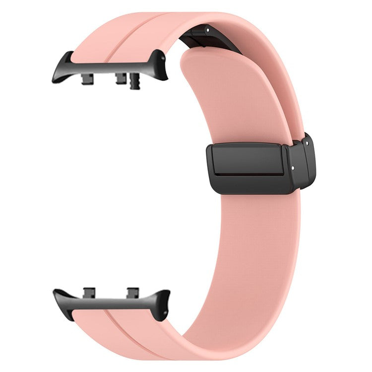 For Huawei Watch D2 Magnetic Folding Buckle Silicone Watch Strap Replacement Wristband - Pink