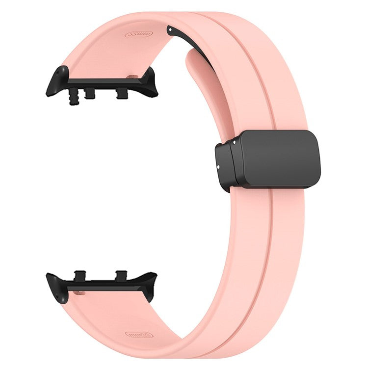 For Huawei Watch D2 Magnetic Folding Buckle Silicone Watch Strap Replacement Wristband - Pink