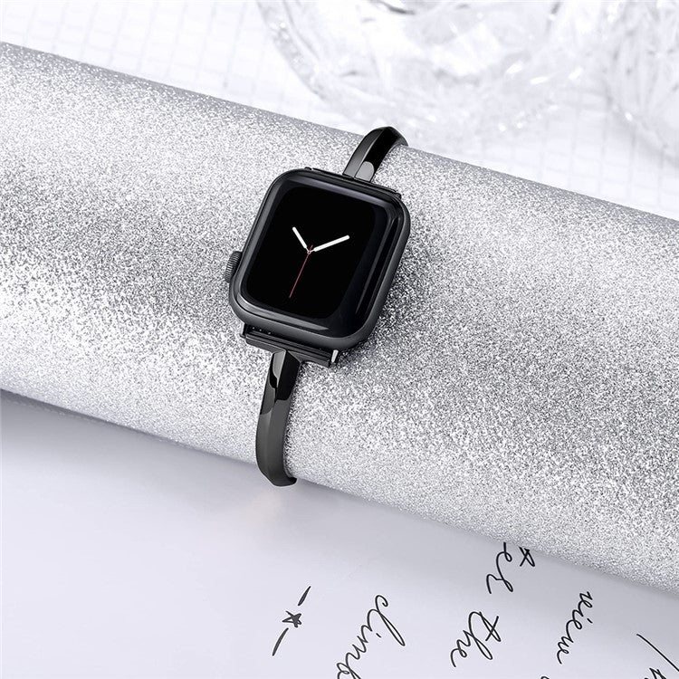 KALEBOL T Shaped Strap for Apple Watch Series 10 9 8 7 SE 6 5 4 3 2 1 42mm 41mm 40mm 38mm Zinc Alloy Watch Band - Black