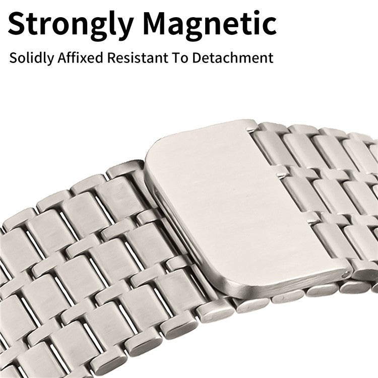 Bulk Purchasing Magnetic Band for Apple Watch Series 10 Ultra 9 8 7 SE 6 5 4 3 2 1 46mm 49mm 45mm 44mm , 7 Bead Metal Watch Strap - Starlight