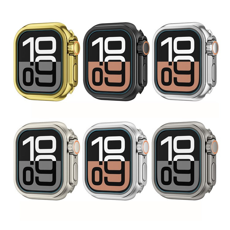 Watch Case for Apple Watch Series 9 / 8 / 7 45mm Zinc Alloy + PC Protective Cover - Matte Silver