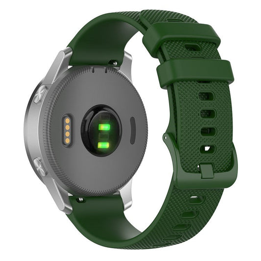 Bulk Purchasing 18mm Replacement Strap for Garmin Venu 3S / 2S / Vivomove 3S Smart Watch Band Grid Texture - Army Green