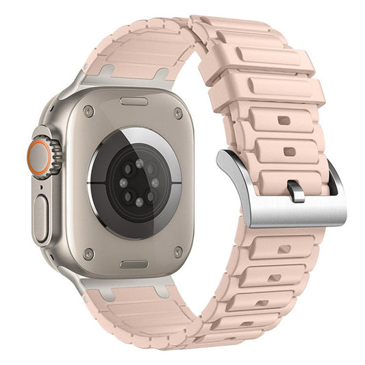 Thickened Silicone Strap for Apple Watch Series 10 9 8 7 SE 6 5 4 3 2 1 42mm 41mm 40mm 38mm Watch Band - Pink