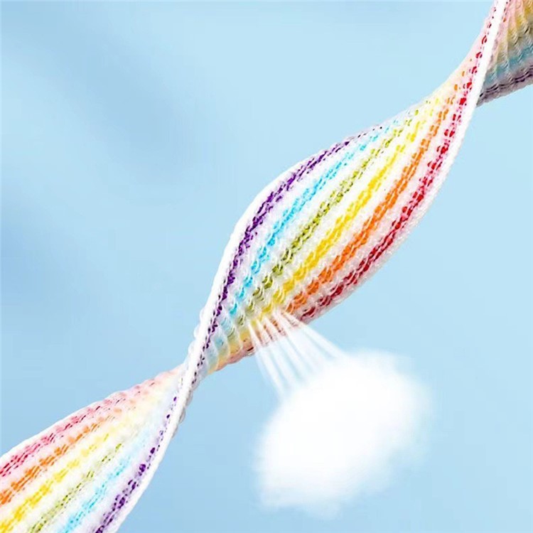 For Xiaomi Smart Band 9 Active  /  Redmi Band 3 Nylon Strap Magic Tape Design Watch Band - Shell White