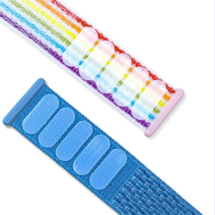 For Xiaomi Smart Band 9 Active  /  Redmi Band 3 Nylon Strap Magic Tape Design Watch Band - Shell White