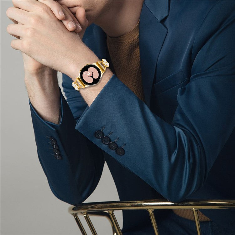 Watch Band with Quick Release Connector for Samsung Galaxy Watch 5 / Watch 5 Pro / Watch 5 Active / Watch4 /  Watch4 Classic / Watch4 Active - Gold