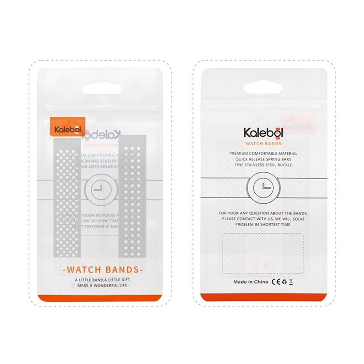 KALEBOL 20mm Silicone Strap for Samsung Galaxy Watch6 Classic 47mm / 43mm / Huawei Watch GT 3 Pro 43mm Flat Push Type Watch Band - White