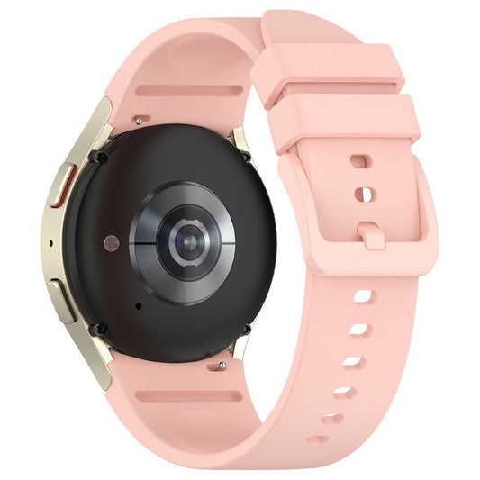 KALEBOL Silicone Watch Strap for Samsung Galaxy Watch7 / Watch FE 40mm / Watch6 / Watch 5 Wrist Band with Color Matched Buckle - Pink
