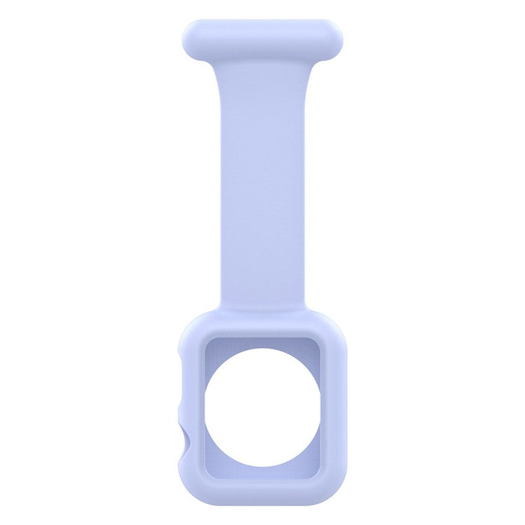 KALEBOL Watch Strap with Brooch Pin for Apple Watch Series 10 9 8 7 SE 6 5 4 3 2 1 42mm 41mm 40mm 38mm Silicone Watch Band - Baby Blue