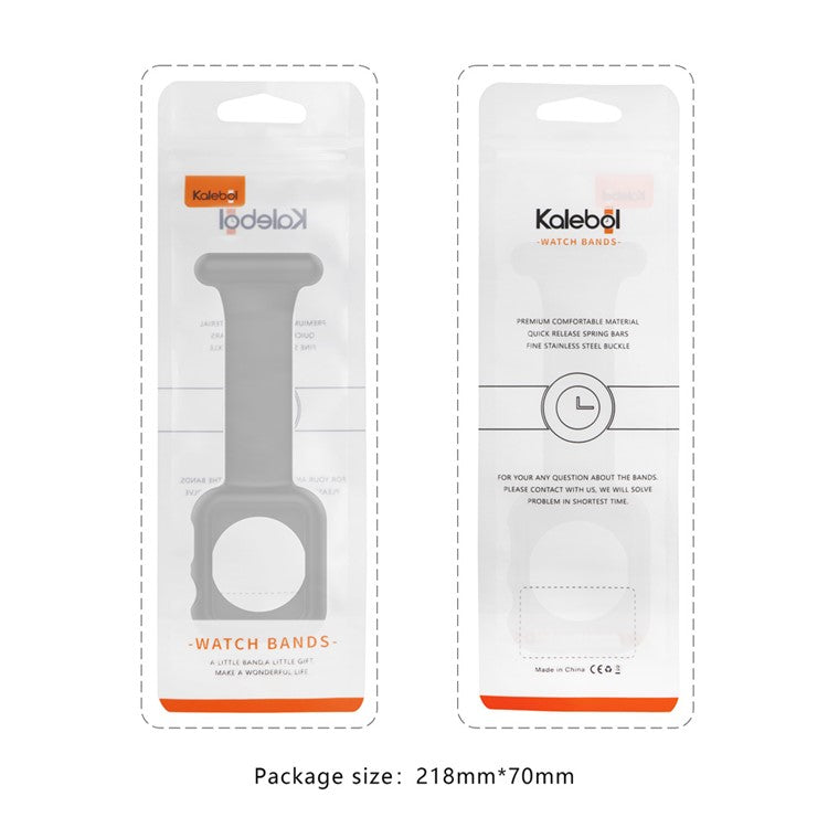 KALEBOL Watch Strap with Brooch Pin for Apple Watch Series 10 9 8 7 SE 6 5 4 3 2 1 42mm 41mm 40mm 38mm Silicone Watch Band - Baby Blue