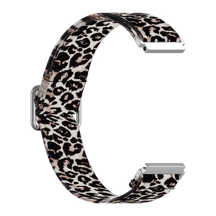 20mm Nylon Watch Band Replacement Watchstrap for Samsung Galaxy Watch Active/Active 2 - Leopard