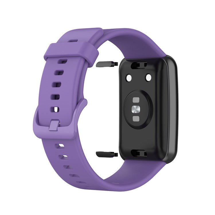 Silicone Solid Color Watch Strap for Huawei Watch Fit Special Edition B39 / (TIA-B09 / TIA-B19) - Light Purple