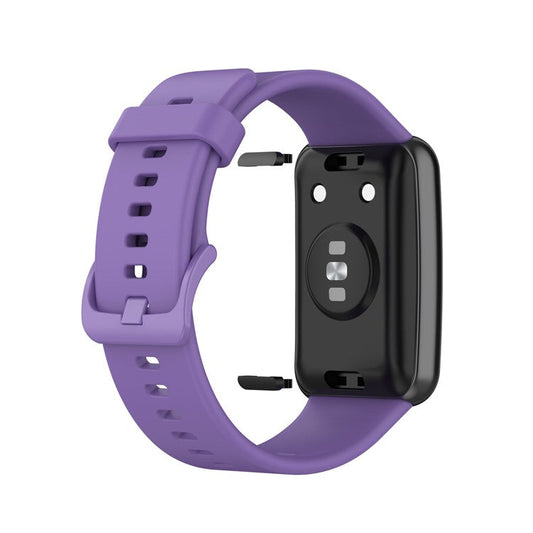 Silicone Solid Color Watch Strap for Huawei Watch Fit Special Edition B39 / (TIA-B09 / TIA-B19) - Light Purple