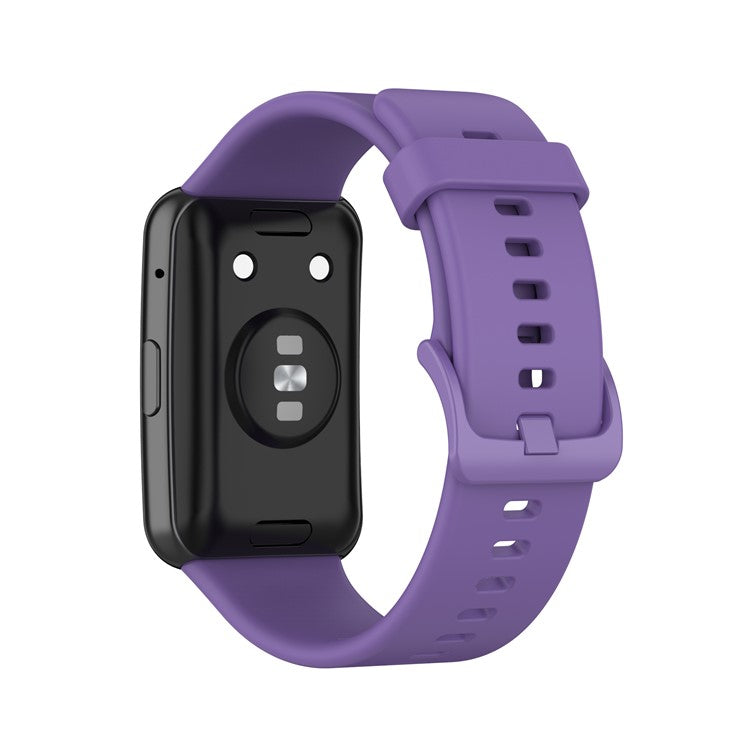 Silicone Solid Color Watch Strap for Huawei Watch Fit Special Edition B39 / (TIA-B09 / TIA-B19) - Light Purple
