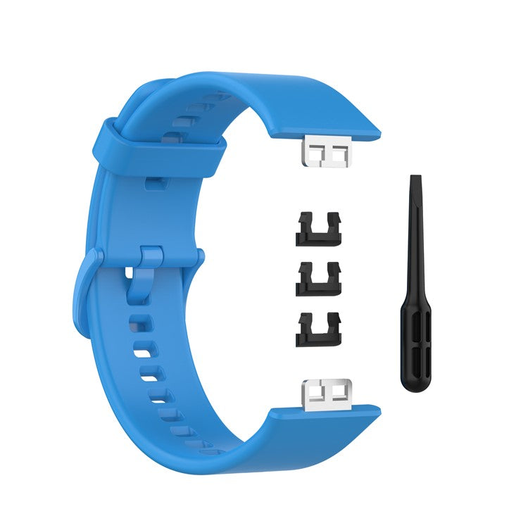 Silicone Solid Color Watch Strap for Huawei Watch Fit Special Edition B39 / (TIA-B09 / TIA-B19) - Sky Blue