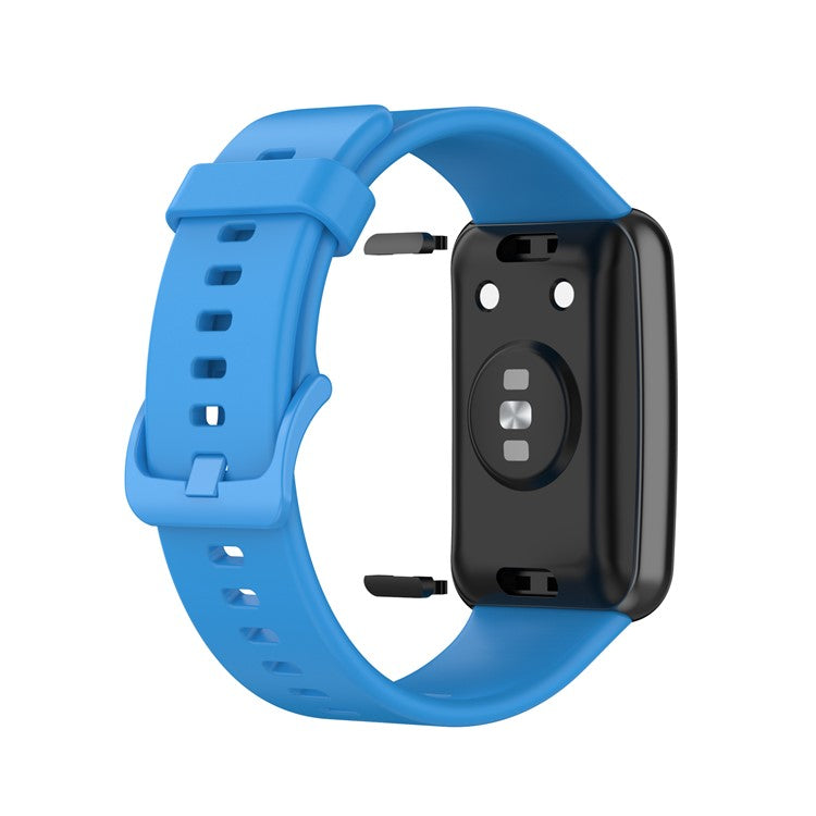 Silicone Solid Color Watch Strap for Huawei Watch Fit Special Edition B39 / (TIA-B09 / TIA-B19) - Sky Blue