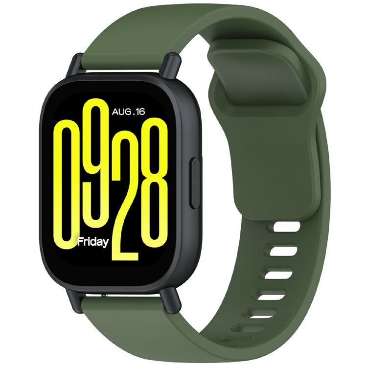22mm Silicone Watch Band for Samsung Huawei Garmin Xiaomi Universal Wrist Strap - Dark Green