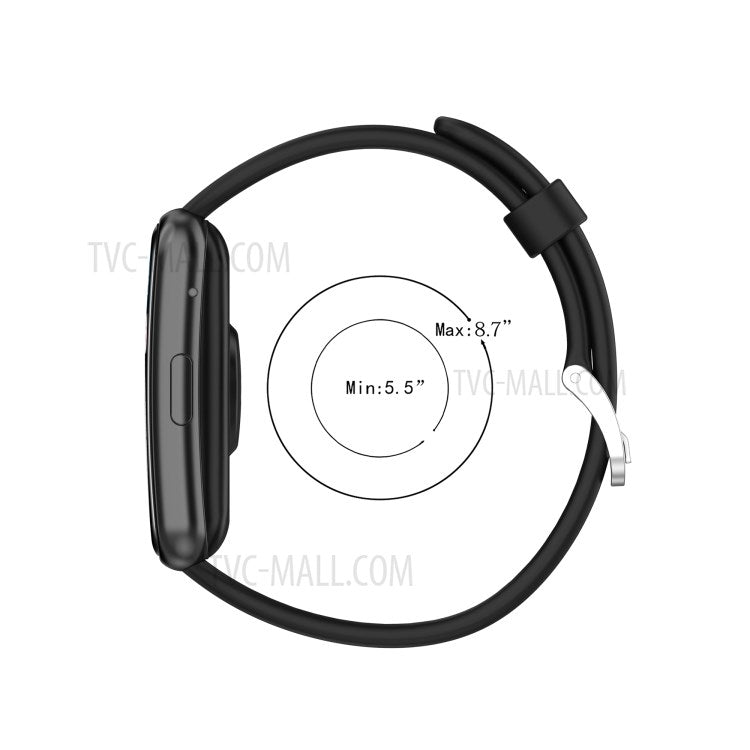 Soft Silicone Dual Color Watch Strap for Huawei Watch Fit - Orange/Grey