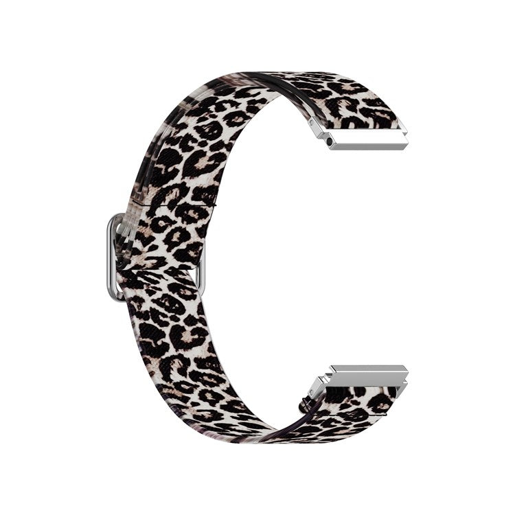 22mm Adjustable Printing Watchband Strap Replacement for Samsung Galaxy Watch3 45mm / Huawei Watch GT 2 Pro - Leopard