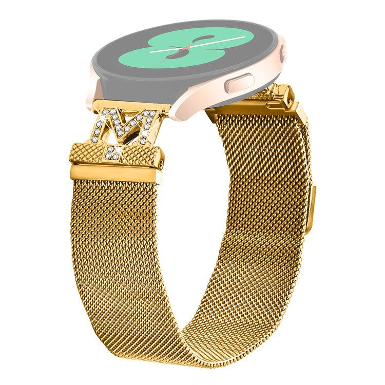 M-Type Milanese Bands For Garmin Instinct 2S Stainless Steel Metal Strap - Gold