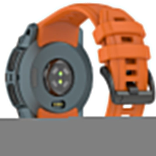 22mm Silicone Strap For Garmin Instinct 3 Solar  /  Instinct 3 AMOLED 45mm Replacement Watch Band - Dark Orange