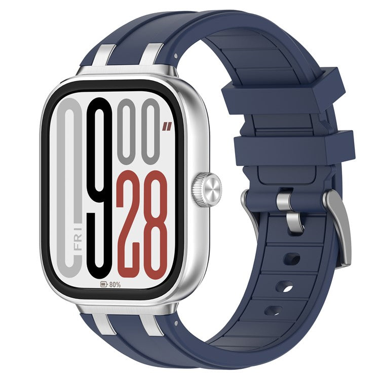 Silicone Watchband for Xiaomi Redmi Watch 5 / Watch 4 / Smart Band 9 Pro / 8 Pro Adjustable Wrist Strap - Navy Blue