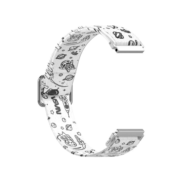 Pattern Printed Adjustable Nylon Smart Watch Replacement Strap Watchband 22mm for Samsung Galaxy Watch 46mm/Watch3 45mm - Universe