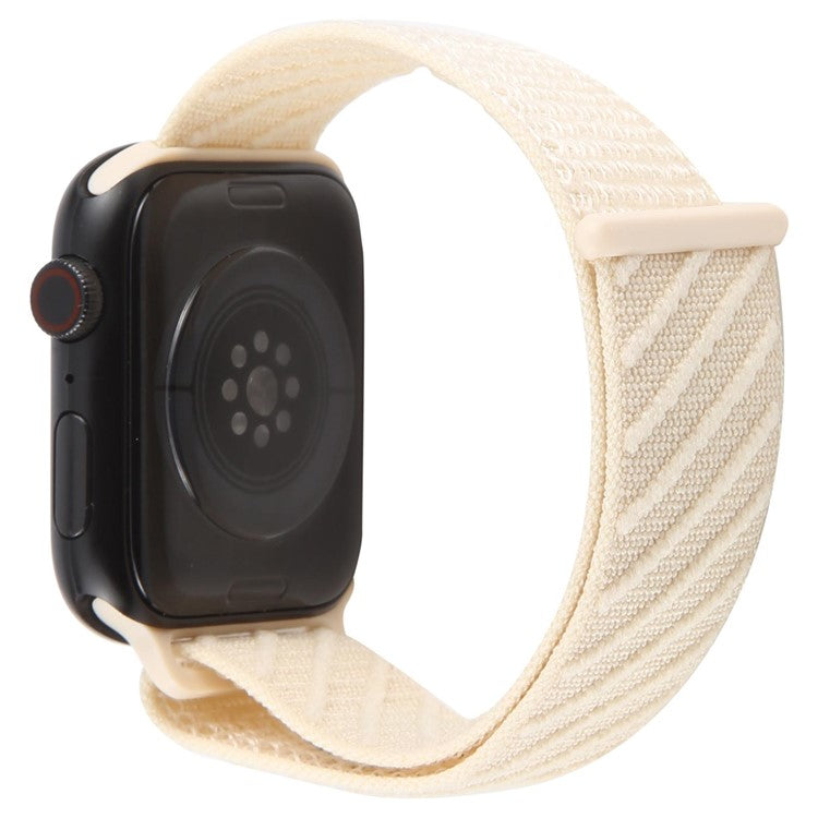 Watch Band For Apple Watch Series 10 Ultra 9 8 7 SE 6 5 4 3 2 1 46mm 49mm 45mm 44mm 42mm Nylon Sport Loop Strap - Starlight