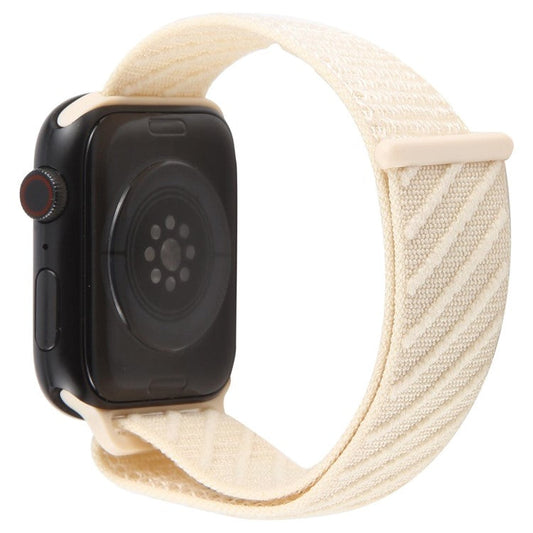 Watch Band For Apple Watch Series 10 Ultra 9 8 7 SE 6 5 4 3 2 1 46mm 49mm 45mm 44mm 42mm Nylon Sport Loop Strap - Starlight