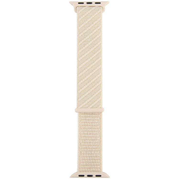 Watch Band For Apple Watch Series 10 Ultra 9 8 7 SE 6 5 4 3 2 1 46mm 49mm 45mm 44mm 42mm Nylon Sport Loop Strap - Starlight
