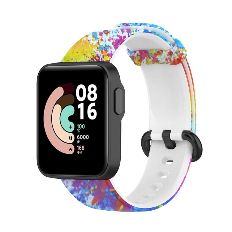 Pattern Printed Watchband Silicone Adjustable Smart Watch Strap for Xiaomi Redmi Watch / Mi Watch Lite - Colorful Print