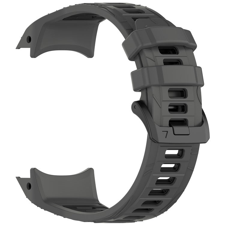For Garmin Instinct 3 50mm Dual Color Smartwatch Band Sports Breathable Silicone Strap - Coal Black+Black