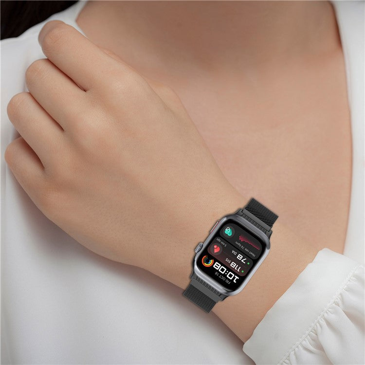 For Huawei Watch D2 Watch Band Magnetic Milanese Loop Stainless Steel Strap - Grey