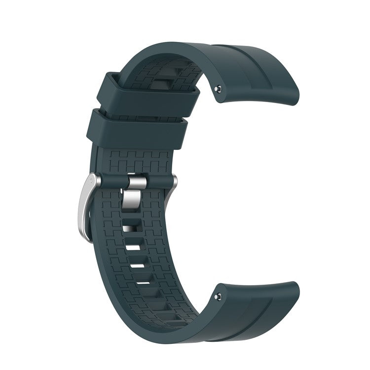 Silicone Smart Watch Band Replacement Adjustable Strap 20mm for Honor Watch ES - Midnight Green