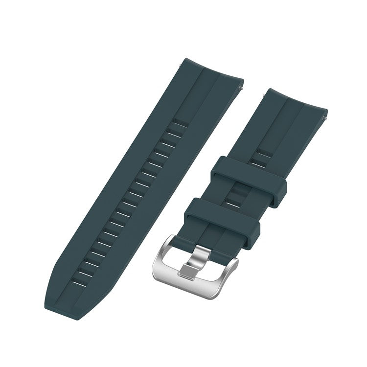 Silicone Smart Watch Band Replacement Adjustable Strap 20mm for Honor Watch ES - Midnight Green