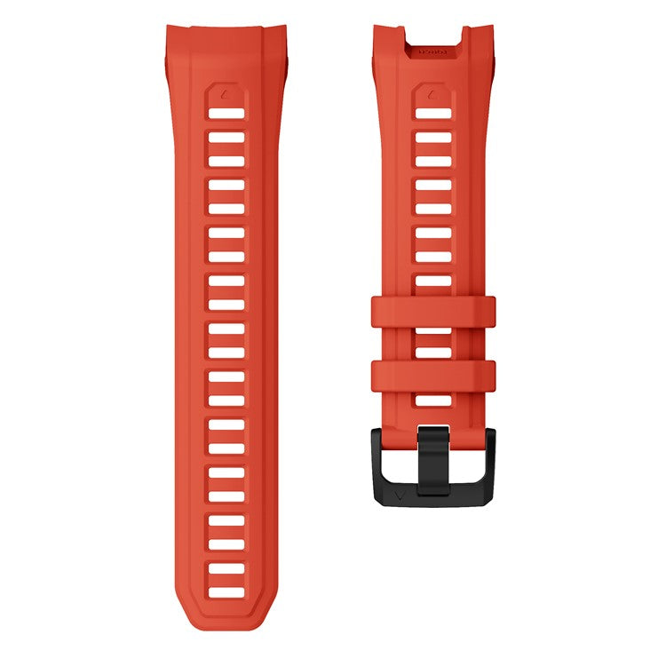 For Garmin Instinct 3 AMOLED 45mm / Instinct 3 Solar 45mm Smartwatch Band Breathable Sports Silicone Strap - Red