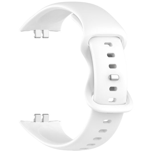 For Honor Choice ROSSINI 2i Silicone Watch Strap Reverse Buckle Sports Wrist Band - White
