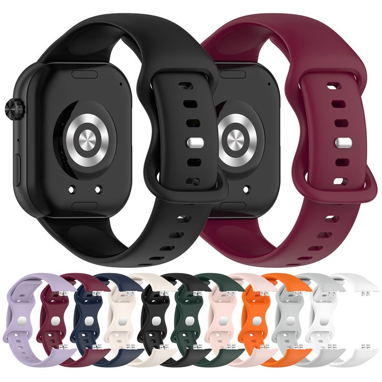 For Honor Choice ROSSINI 2i Silicone Watch Strap Reverse Buckle Sports Wrist Band - White
