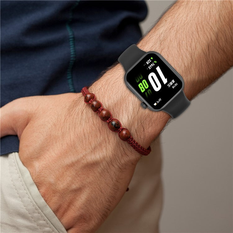 For Honor Choice ROSSINI 2i Silicone Watch Strap Reverse Buckle Sports Wrist Band - White