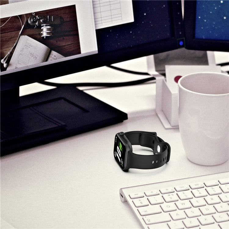 For Honor Choice ROSSINI 2i Silicone Watch Strap Reverse Buckle Sports Wrist Band - White