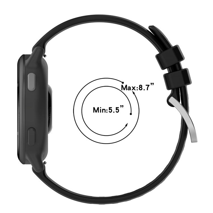 For Garmin Approach S50 Smartwatch Band 20mm Adjustable Sports Silicone Strap - Light Pink