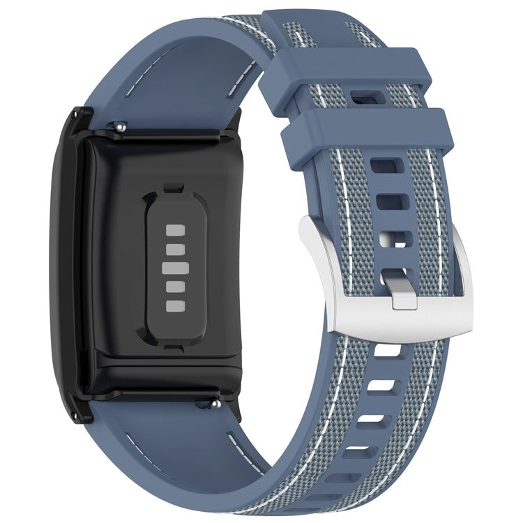 For WHOOP 4.0 Fitness Tracker Wrist Strap Silicone Nylon Replacement Band with Protective Case - Baby Blue