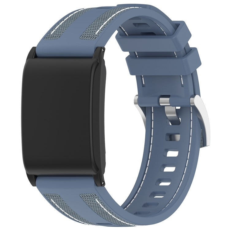 For WHOOP 4.0 Fitness Tracker Wrist Strap Silicone Nylon Replacement Band with Protective Case - Baby Blue