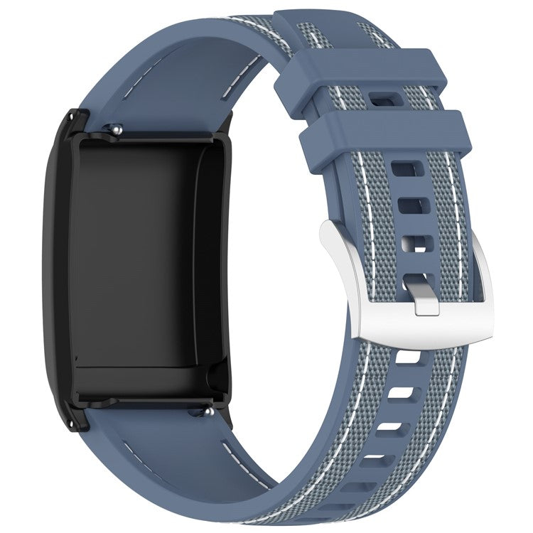 For WHOOP 4.0 Fitness Tracker Wrist Strap Silicone Nylon Replacement Band with Protective Case - Baby Blue