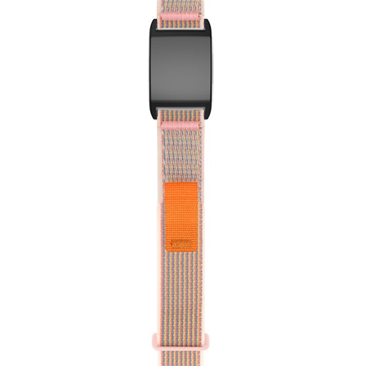For WHOOP 4.0 Magic Tape Loop Band Stylish Nylon Wrist Strap with PC Protective Case - Pink