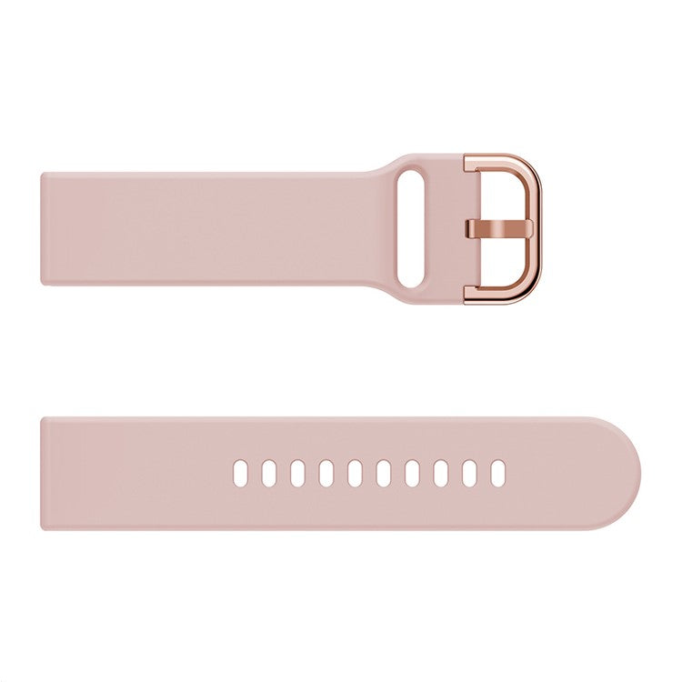 22mm Adjustable Silicone Smart Watch Band Bracelet Strap Replacement for Polar Vantage M/Grit X - Pink