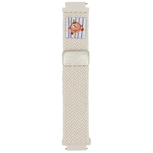 20mm Nylon Strap for Samsung Galaxy Watch6 Classic / 6 / 5 Pro Little Monsters Decor Braided Watch Band - Starlight