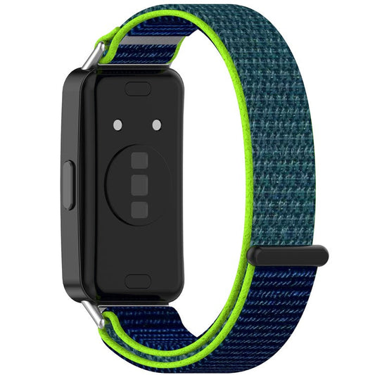 KALEBOL Watch Strap For Huawei Band 10  /  9  /  8 Magic Tape Nylon Replacement Wrist Band - Lime